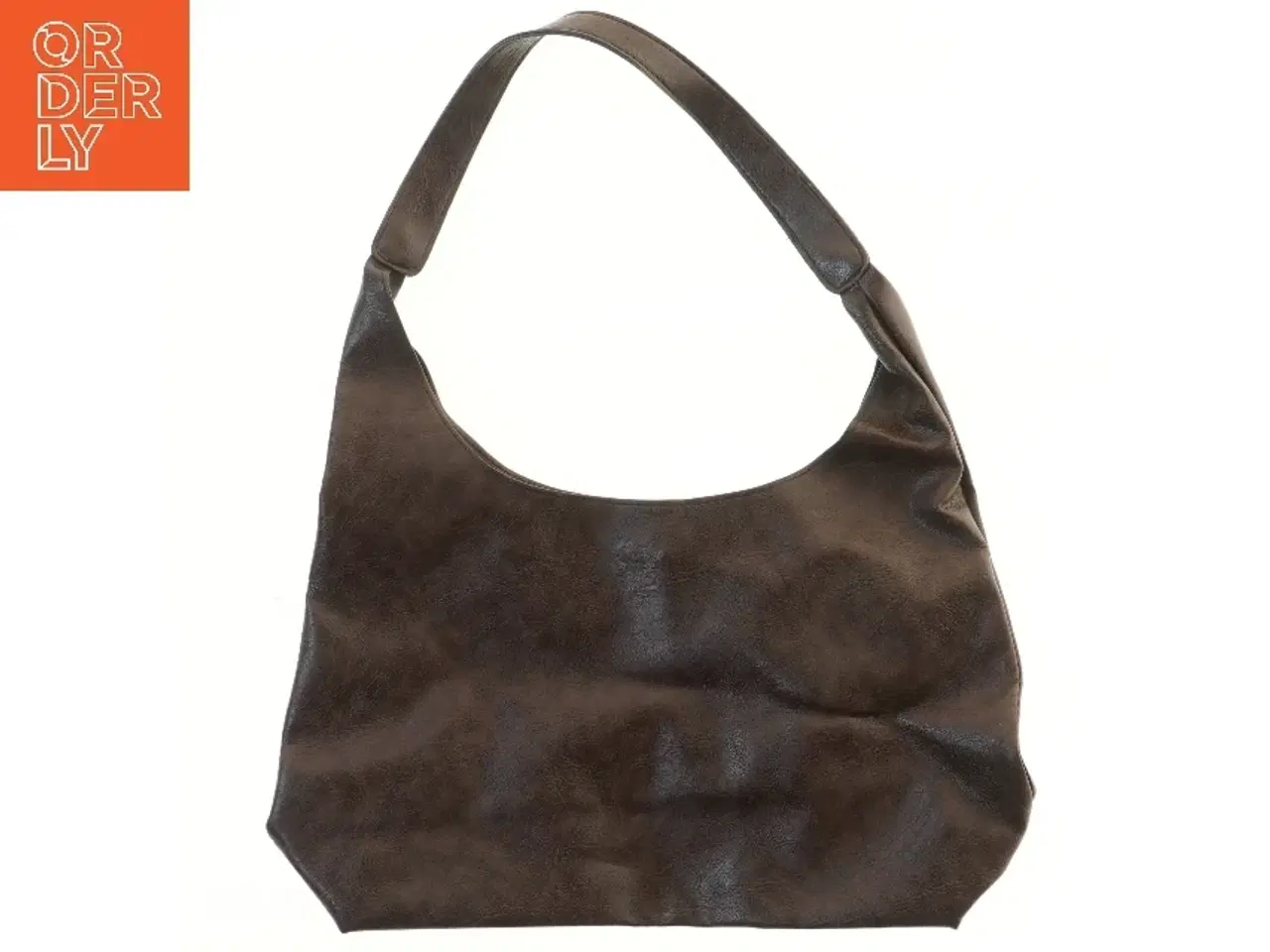 Billede 1 - Brun skuldertaske (str. 44x24,5 cm)