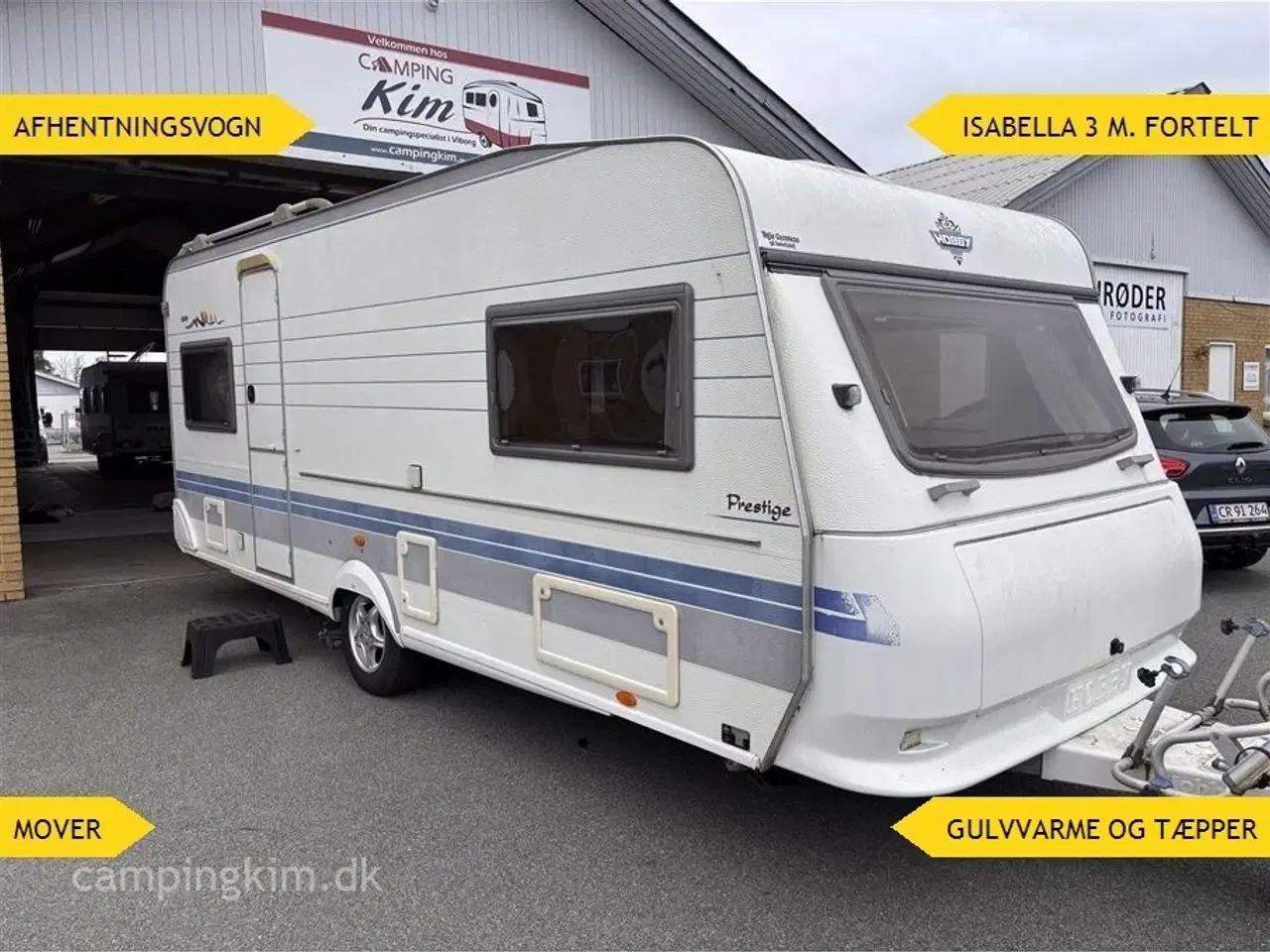 Billede 1 - 2000 - Hobby Excellent 540 UL   På vej ind, afhentningsvogn