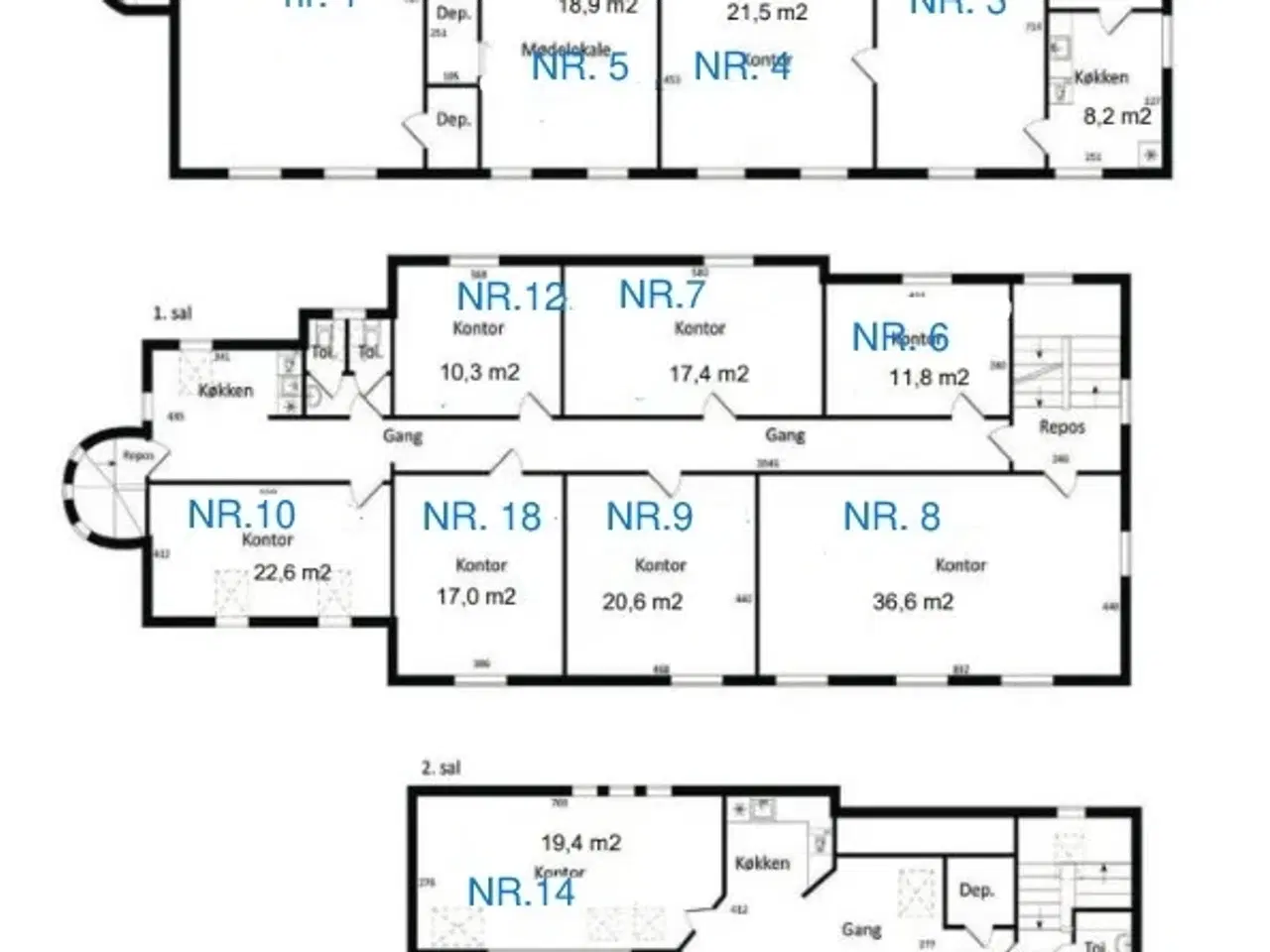 Billede 13 - Kontorlokaler i den gamle banegård