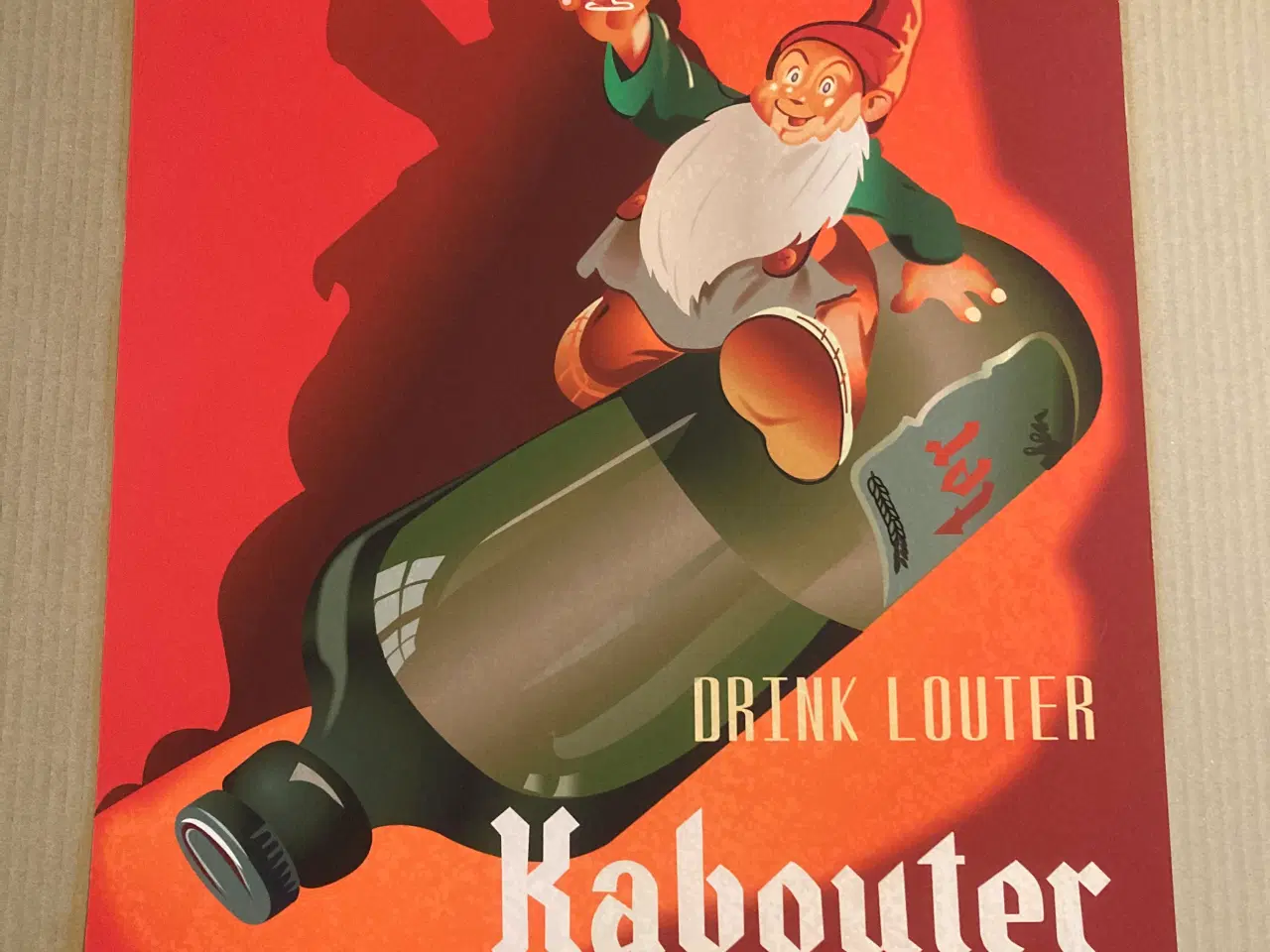 Billede 1 - Drink louter kabouter plakat 50x70 cm