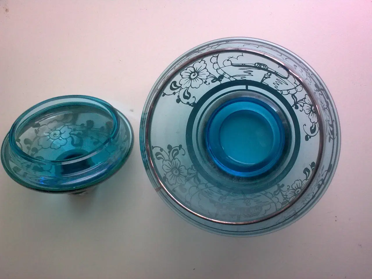 Billede 9 - Glaskunst mini Murano vindue vaser m sølv deko