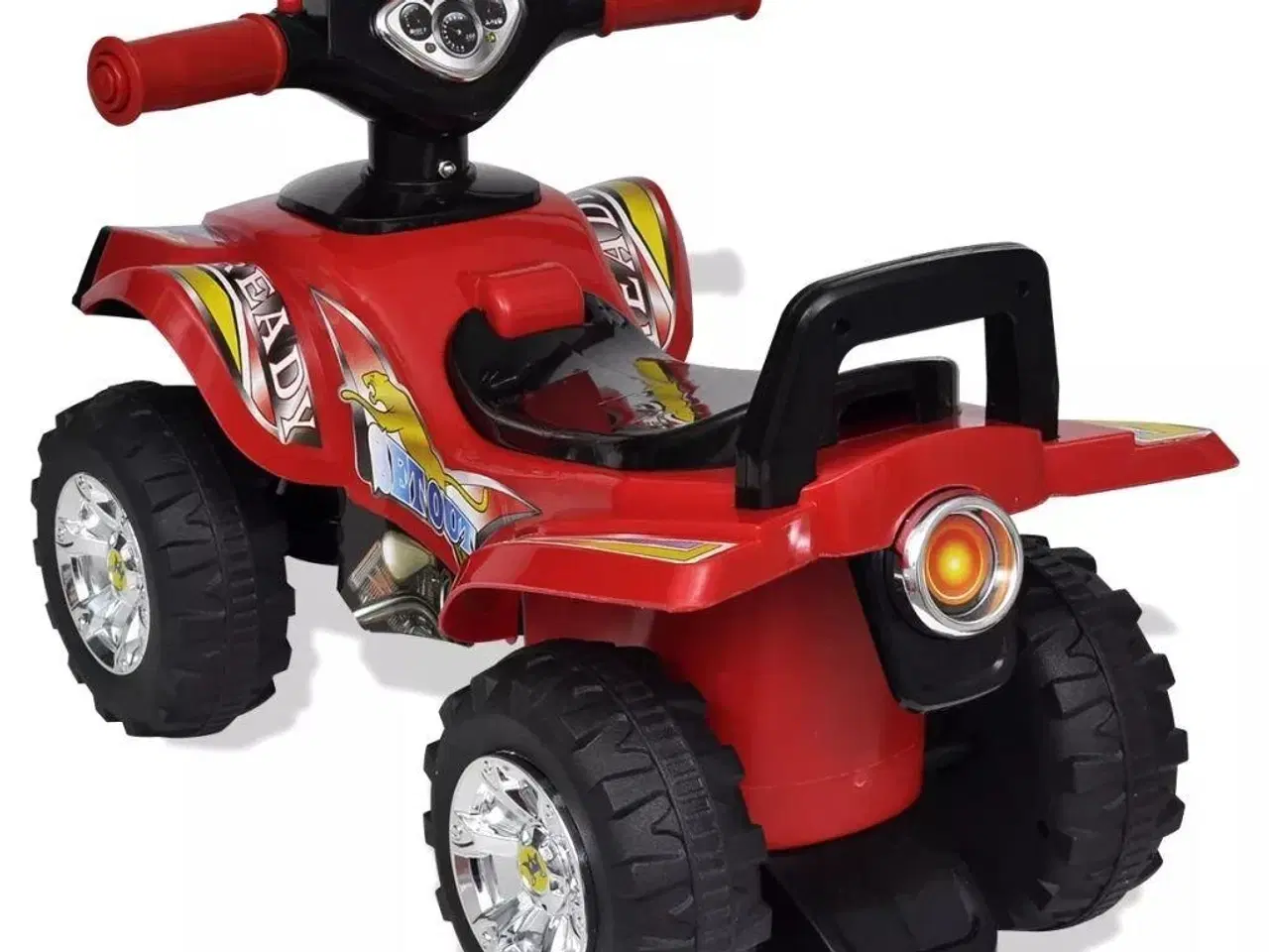 Billede 2 - Firhjulet motorcykel til børn med lyd og lys rød