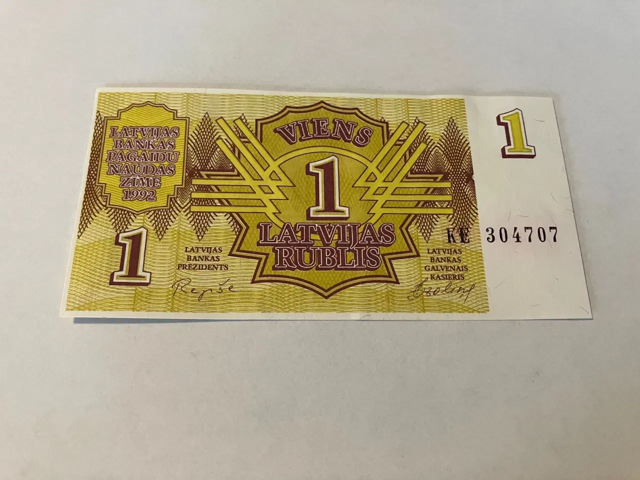 Billede 1 - 1 Rublis Latvia 1992