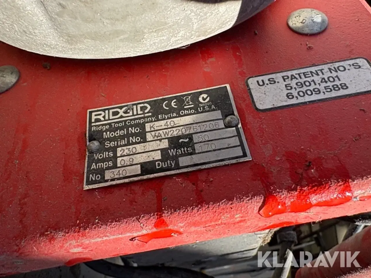 Billede 9 - Kloakrenser Ridgid/Kollmann K-40