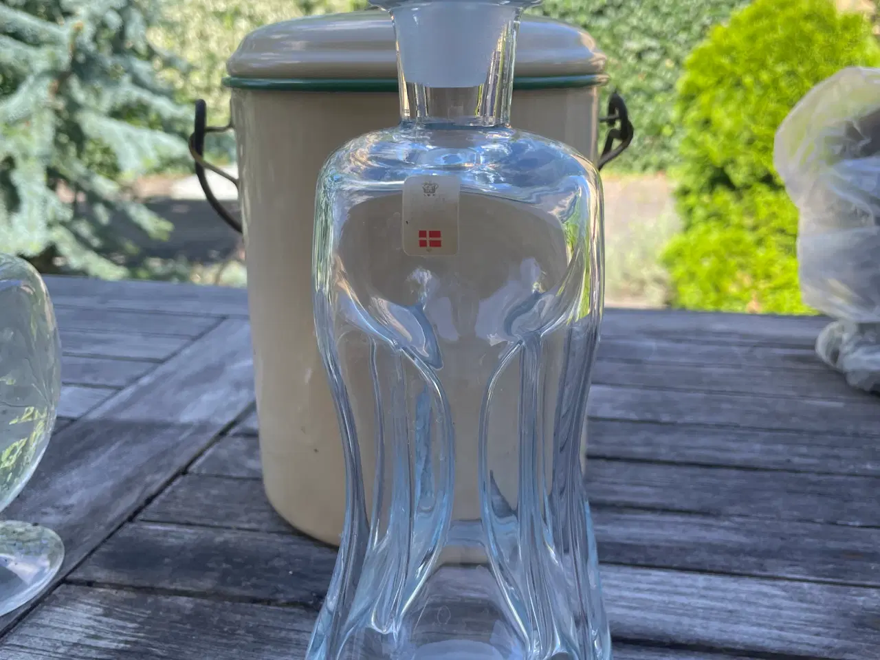 Billede 6 - Gammel karaffel karafler glaskander glas kande