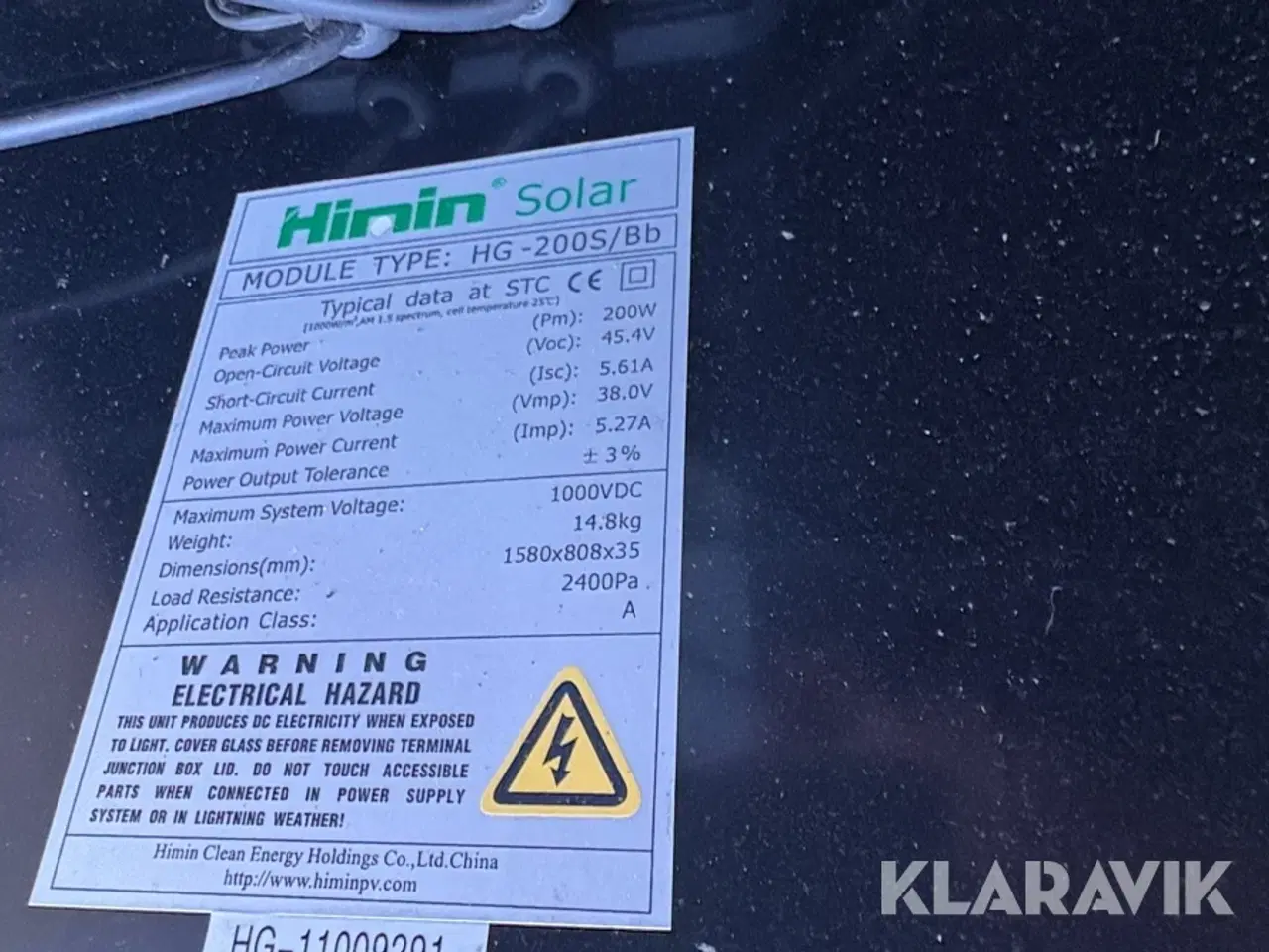 Billede 3 - Solceller 20styk incl inverter Himin Solar HG-200S/Bb