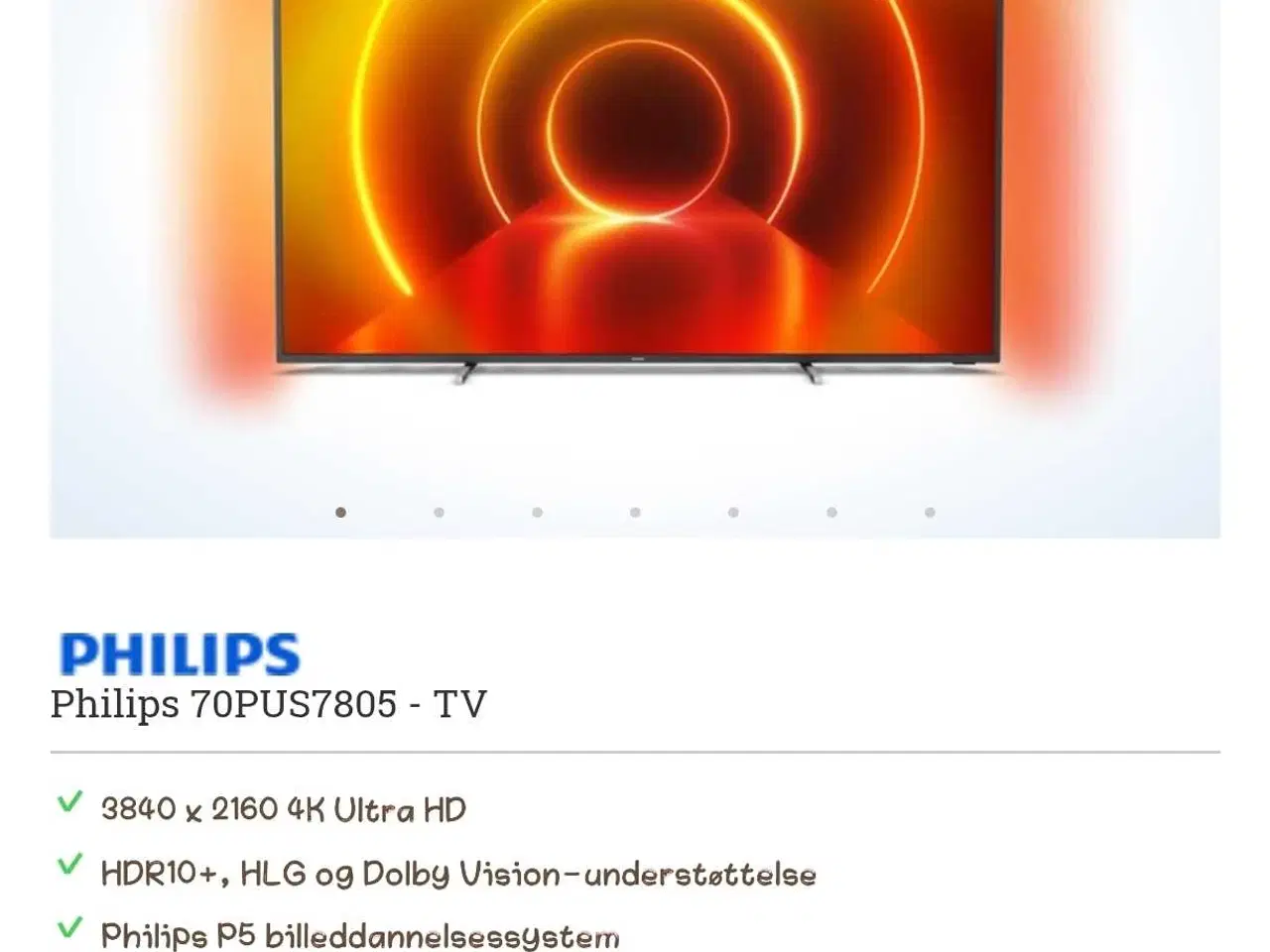 Billede 6 - Lækkert stort Philips Ambilight smart TV