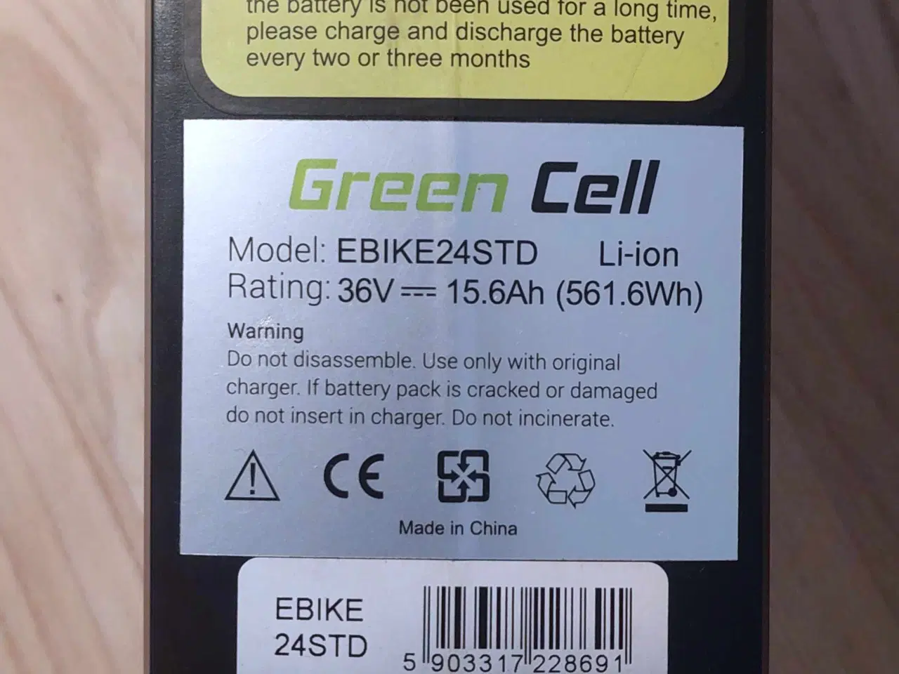 Billede 8 - Green Cell, cykel batteri. 15,6Ah (561 Wh)