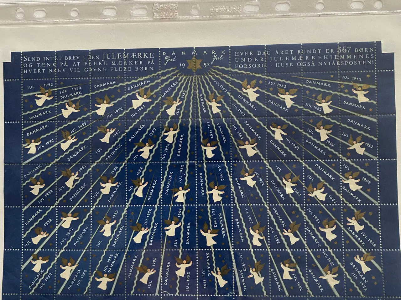 Billede 1 - Danmark julefrimærker ark og enkelte mærker