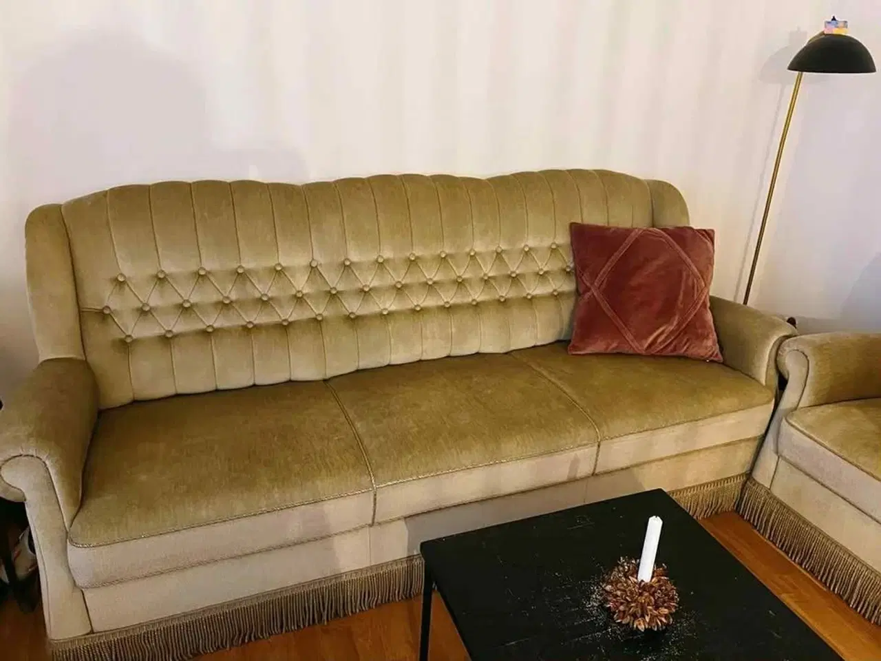Billede 2 - Vintage Sofa og lænestol i grøn