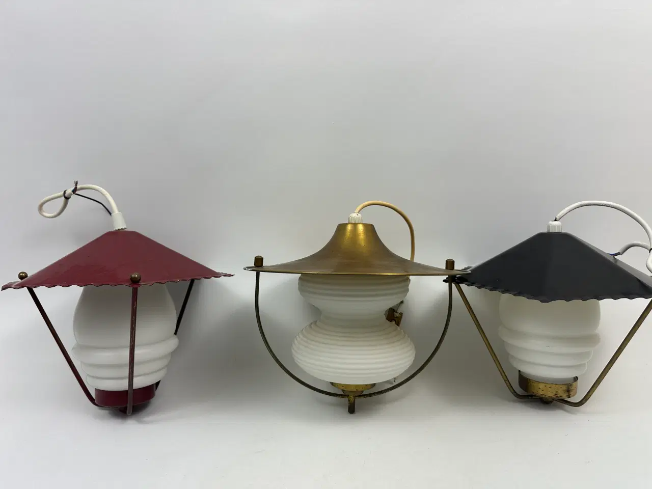 Billede 8 - Vintage opalglas pendler 