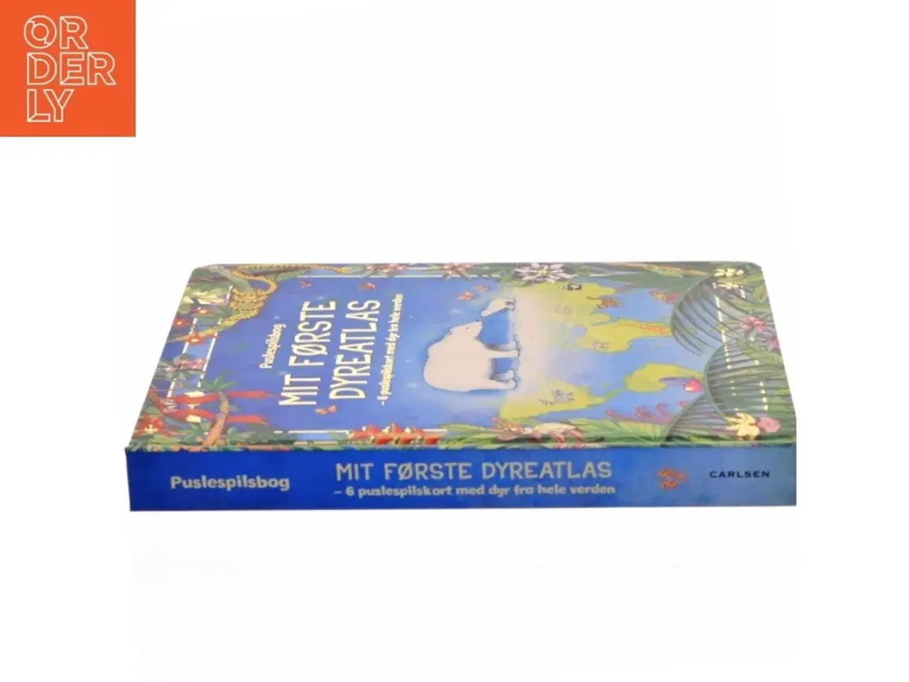 Billede 2 - Mit første dyreatlas : 6 puslespilskort med dyr fra hele verden (Bog)