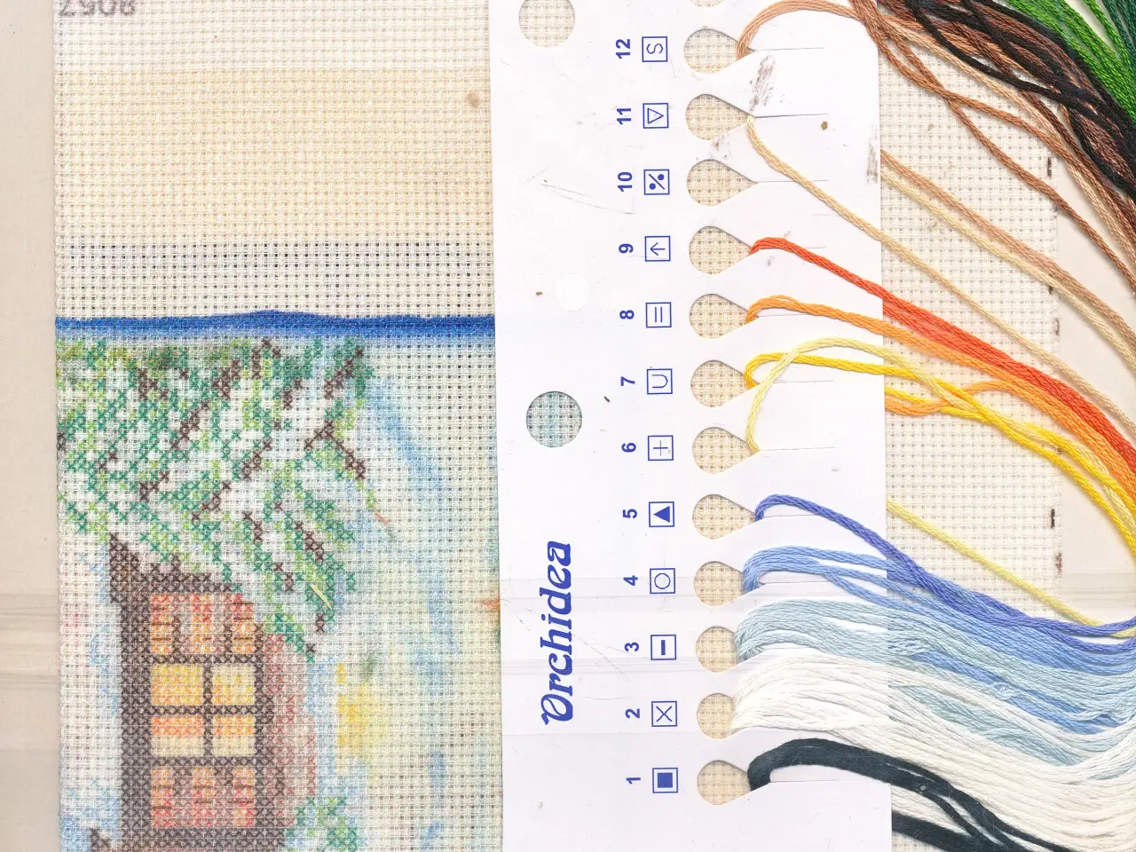 Billede 2 - BRODERIKIT TILJULEBILLEDE - 40 X 26 CM.