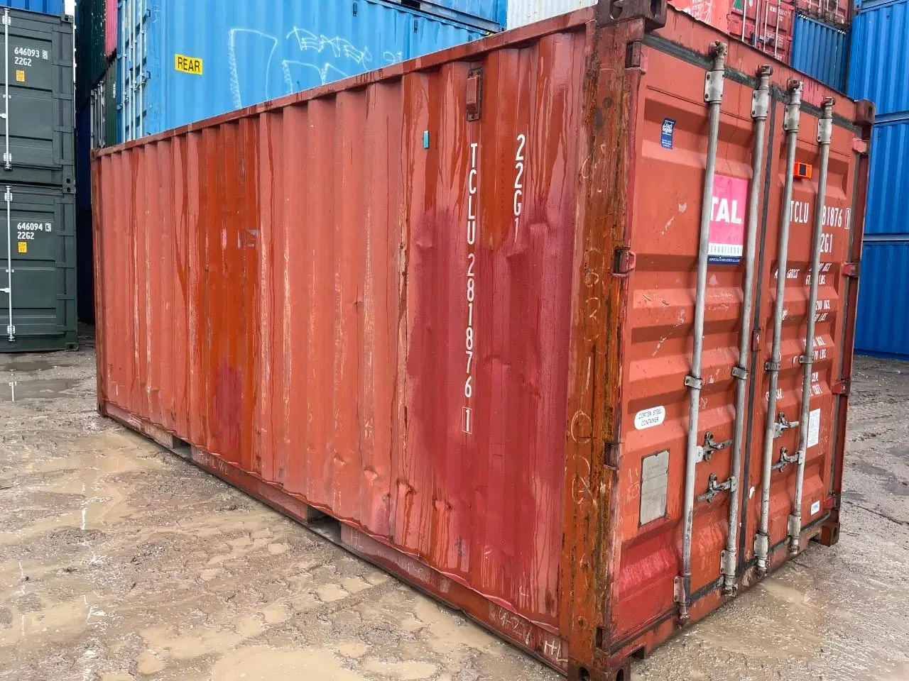 Billede 2 - 20 fods Container- ID: TCLU 281876-1 - Hvidovre