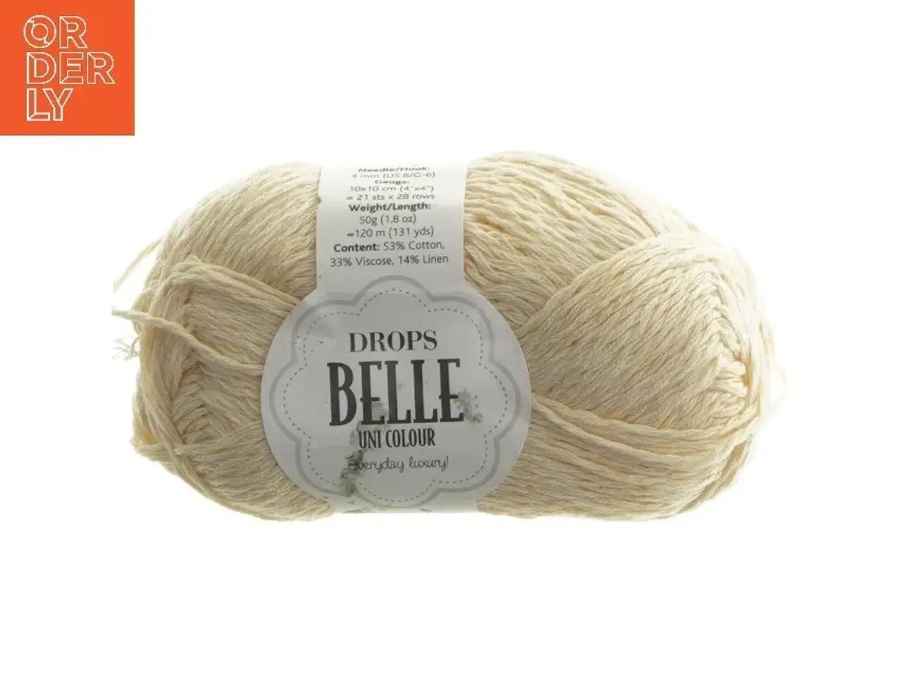 Billede 1 - Naturfarvet garnnøgle fra Drops (str. 120 m 4 mm)