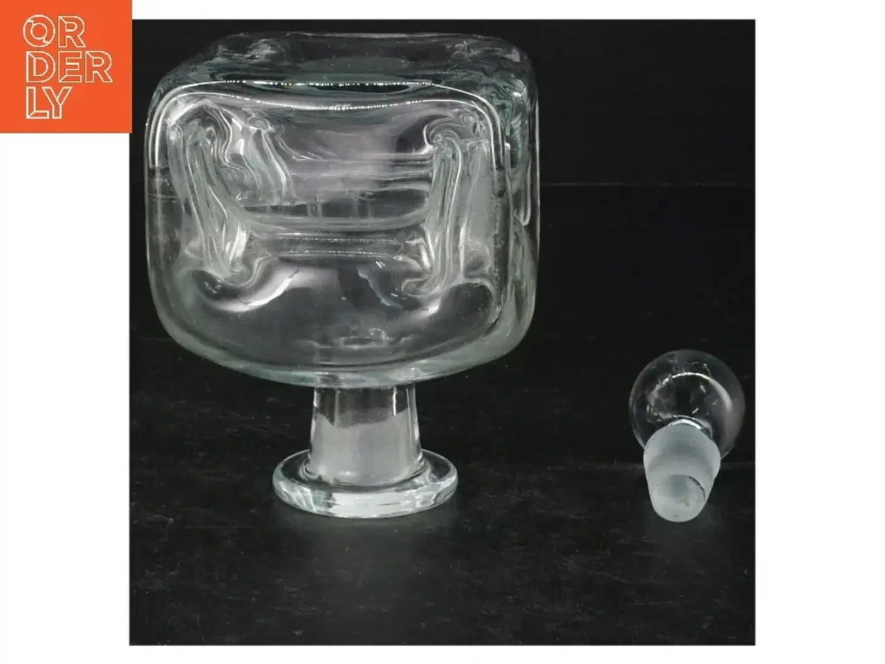 Billede 2 - Glaskaraffel med prop (str. 14 cm)