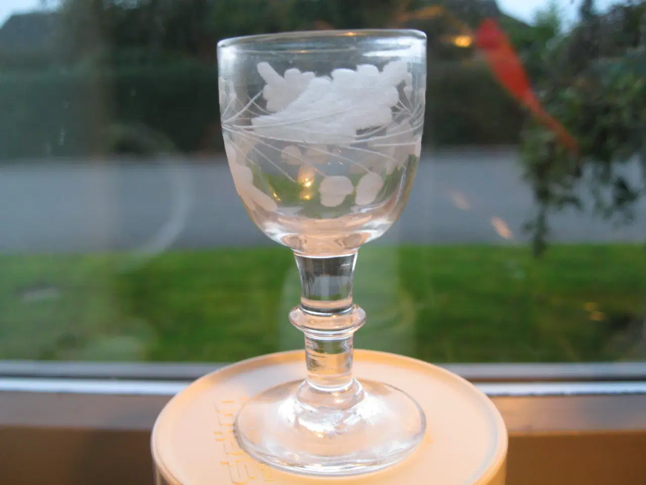 Billede 2 - Holmegaard egeløv snapseglas 1800-tal