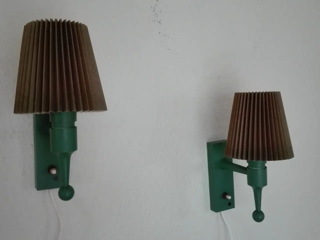 Billede 2 - Væglamper grønne retro