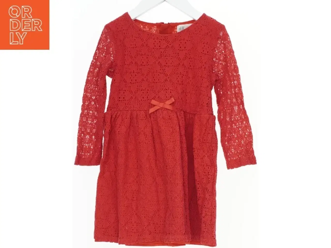 Billede 1 - Rød blondekjole / julekjole fra H&M (str. 98)