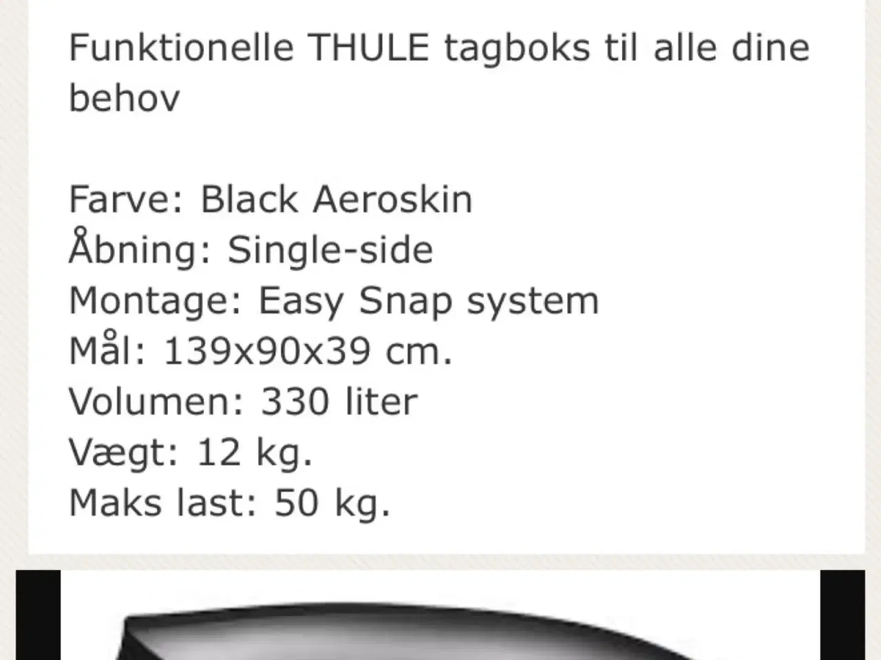Billede 1 - Tagboks på 330L udlejes