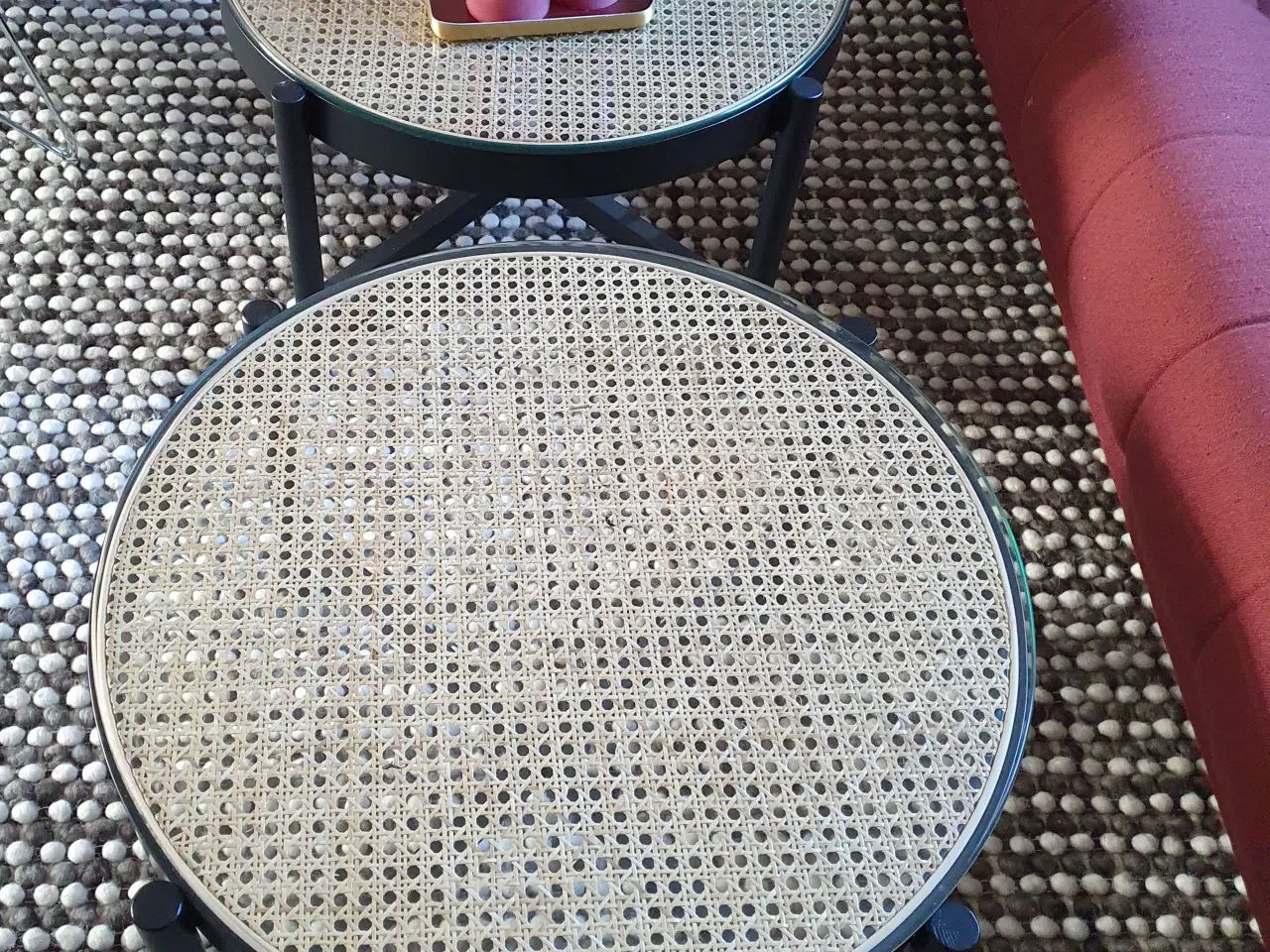 Billede 5 - Flettede Sofa/sidenorde fra FDB med glasplade