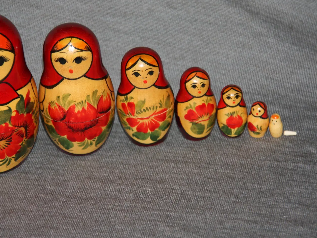Billede 3 - Dukker Babushka matryoshka højde 19 cm 9 stk.