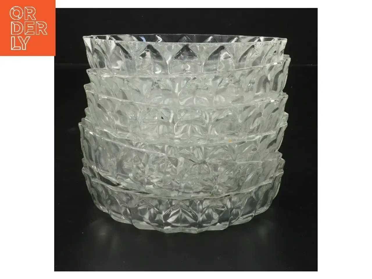 Billede 2 - Glas fade 6 stk (str. 6 stk Ø 14,5 cm)