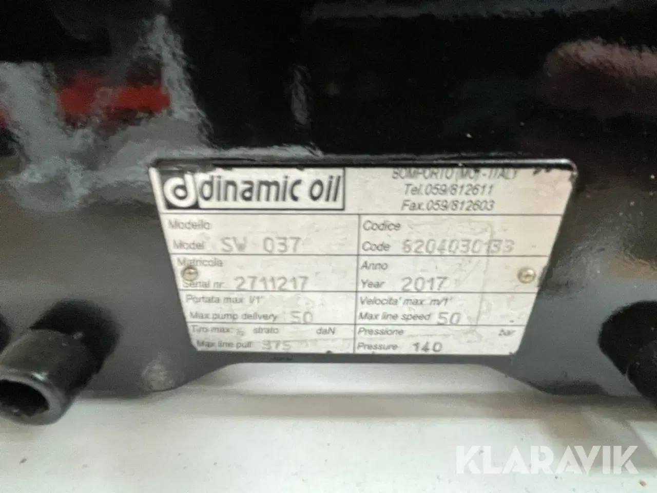 Billede 9 - Talje Dinamic Oil SW037 S60 med rustfri wire 1 styk