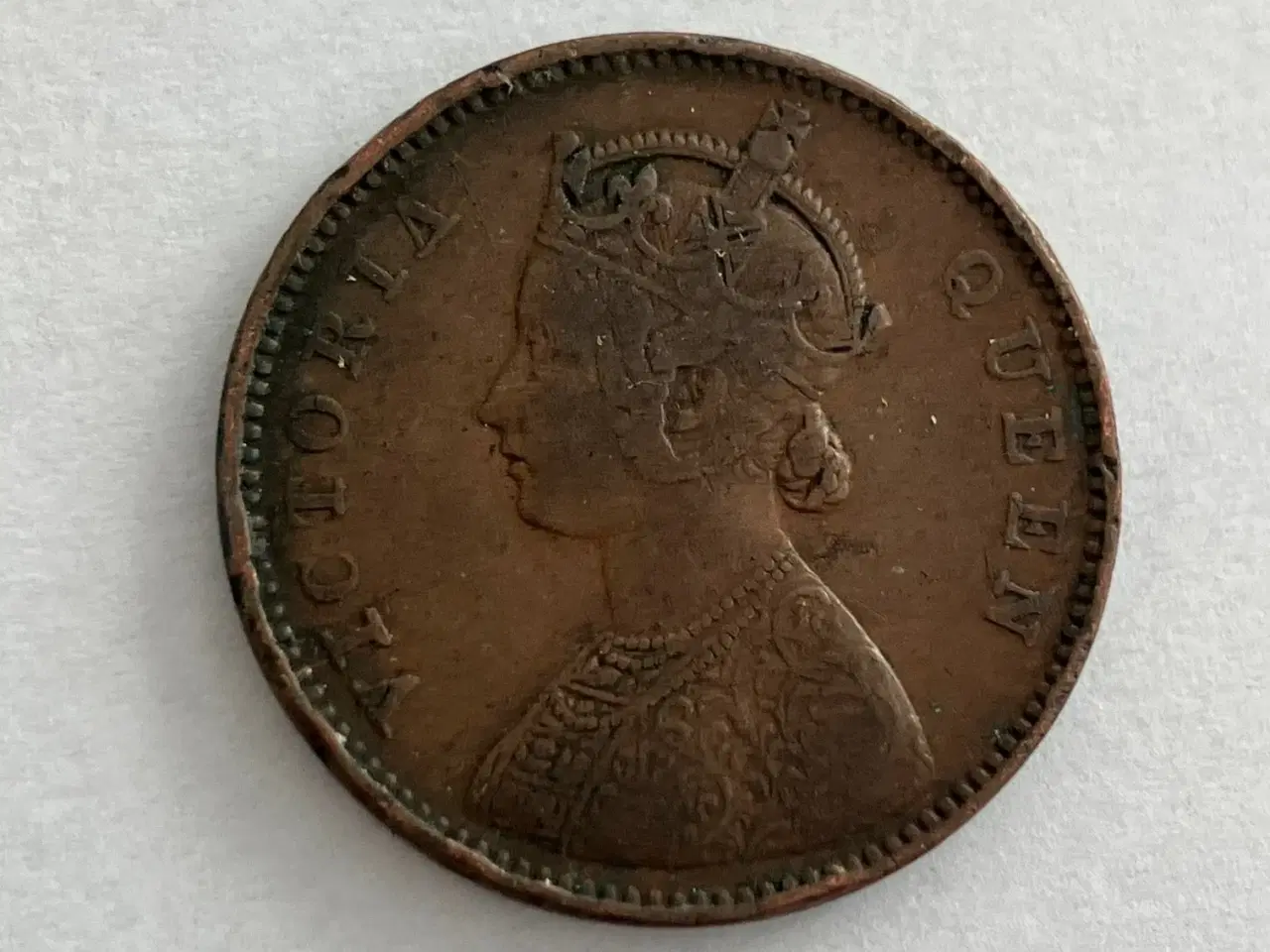 Billede 2 - One Quarter Anna India 1862 - Dårlig stand