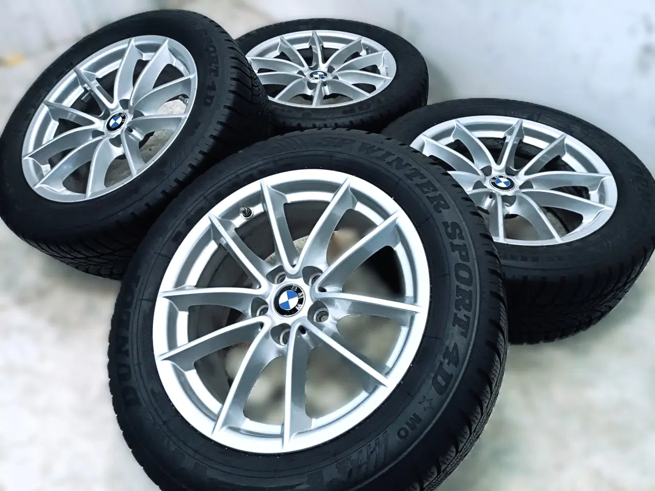 Billede 2 - 5x112 17" ET27 nav 66,6ø BMW vintersæt inkl.TPMS
