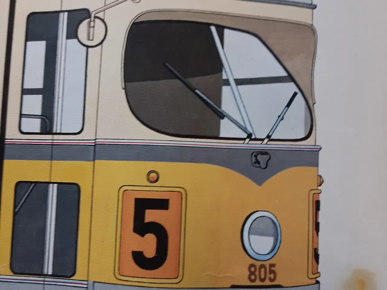 Billede 1 - Plakat af Husum tog 