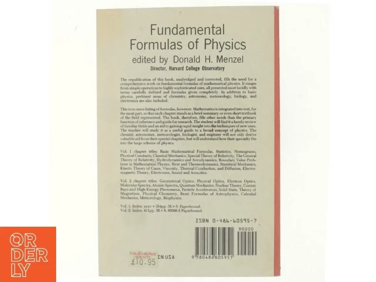 Billede 3 - Fundamental formulas of physics af Donald H. Menzel (Bog)