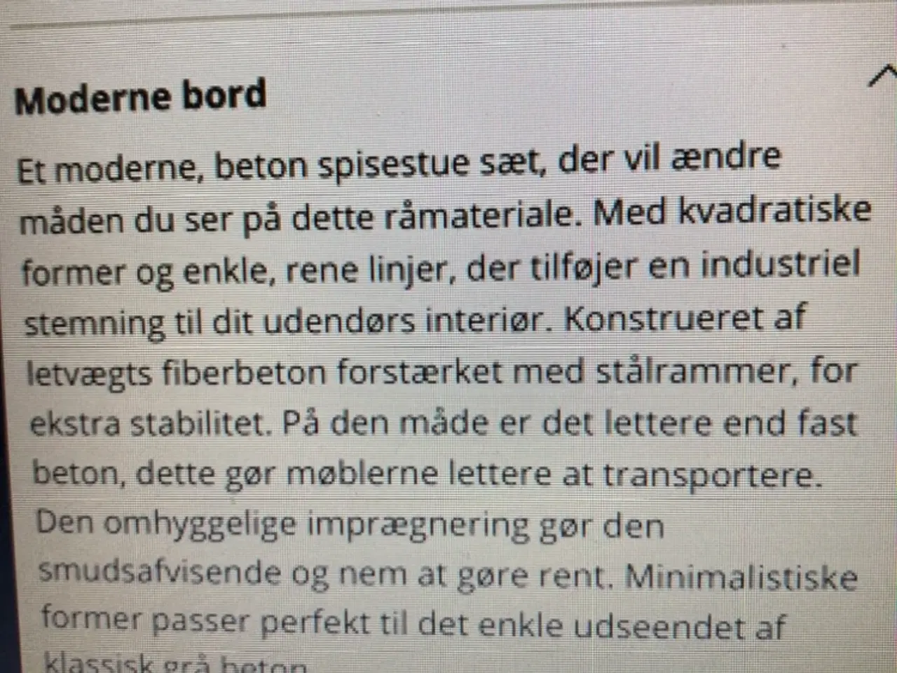 Billede 6 - Have bord i fiber beton 