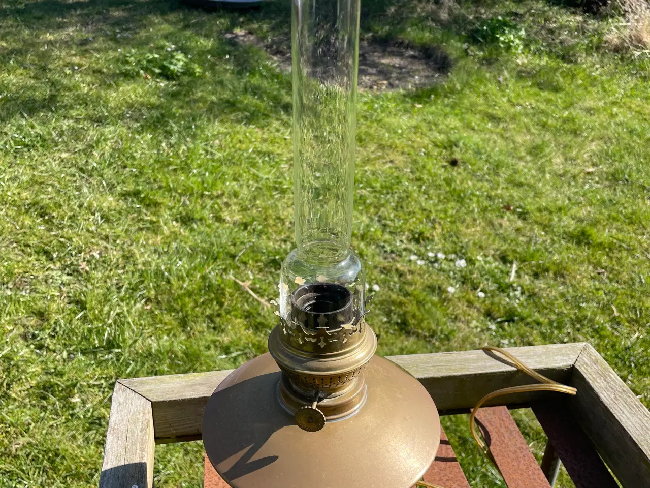 Billede 3 - Bordlampe i messing