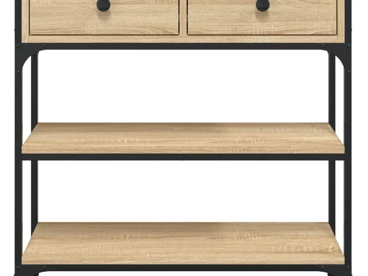 Billede 6 - Konsolbord 72,5x25x75 cm konstrueret træ sonoma-eg