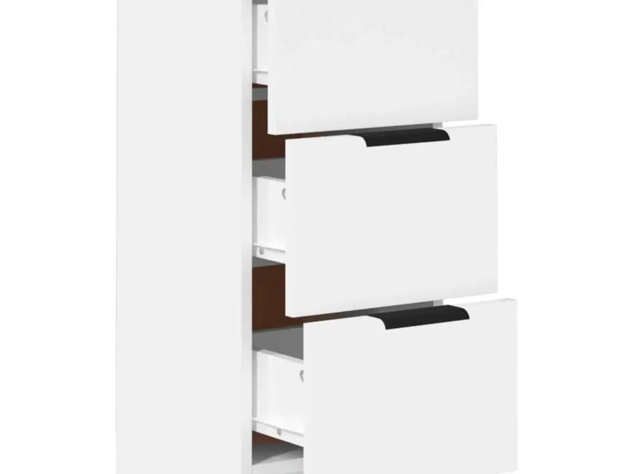 Billede 7 - Skænk 30x30x70 cm konstrueret træ hvid