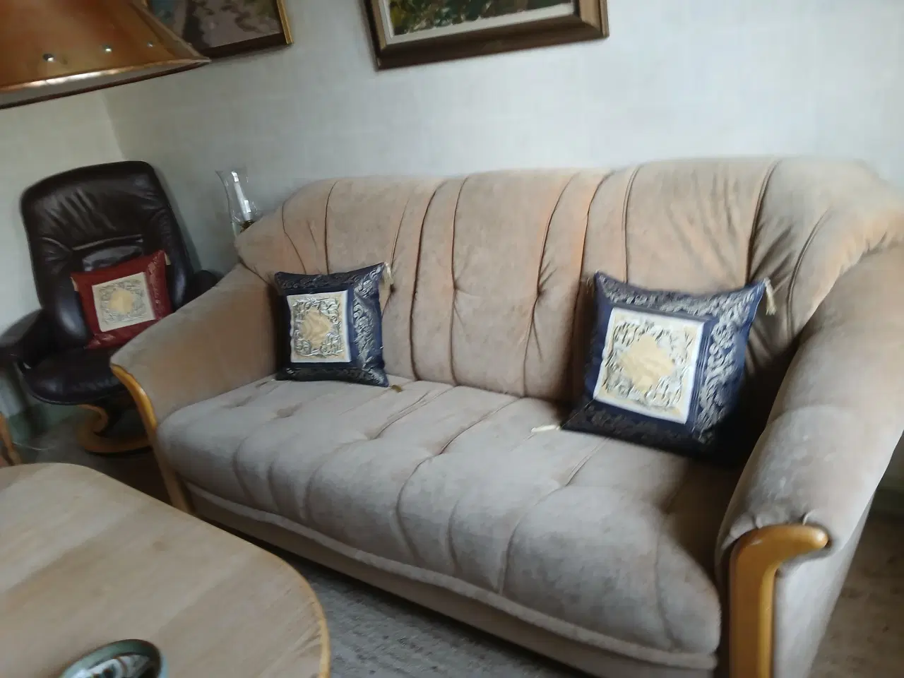 Billede 2 - Velur Sofa gruppe