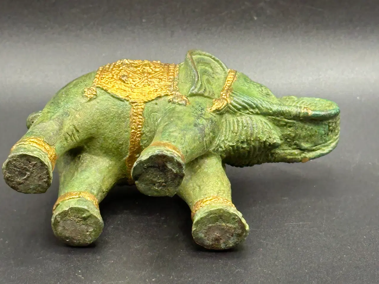 Billede 5 - Vintage orientalsk elefantfigur af bronze