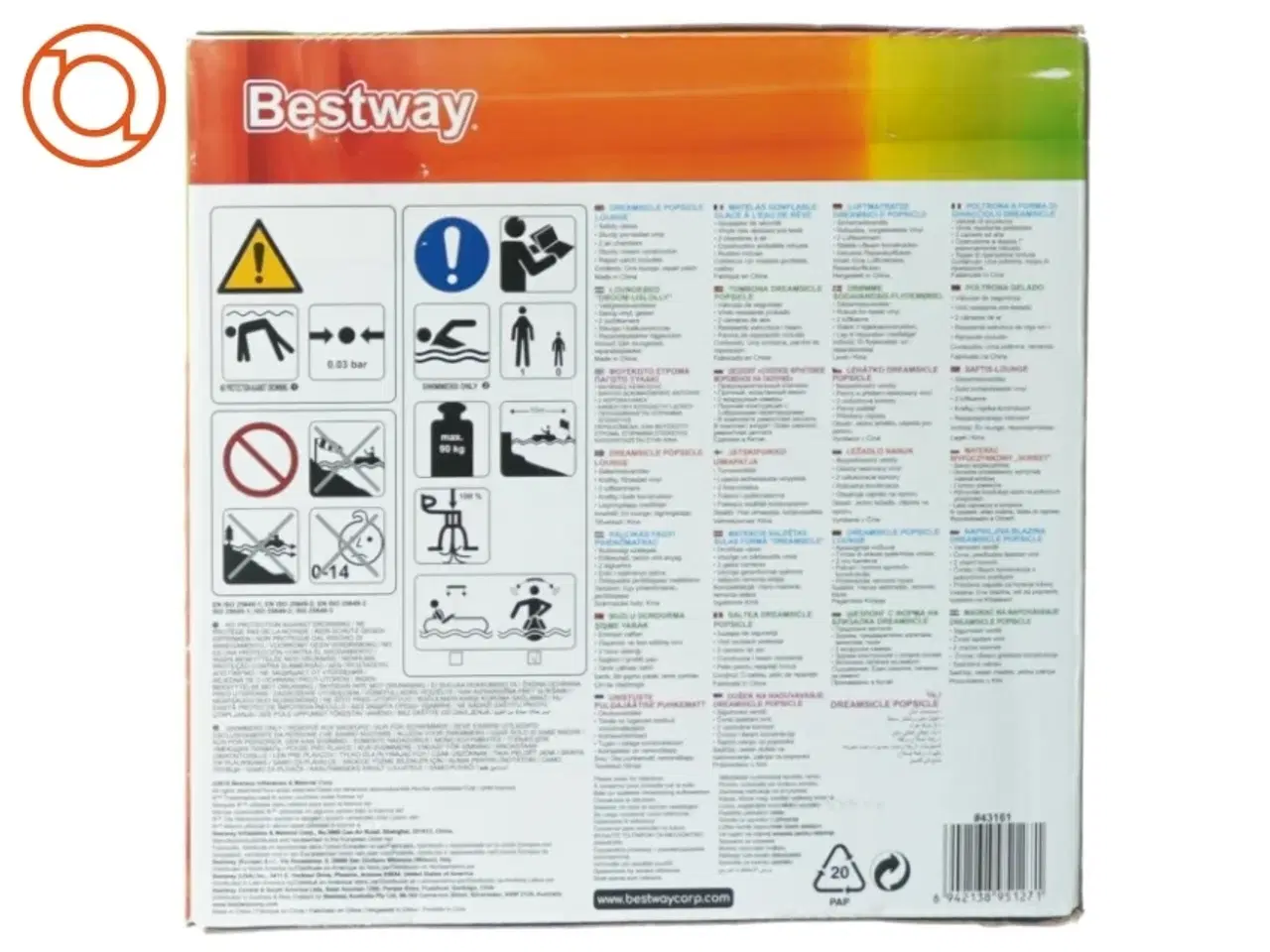 Billede 2 - Ispind Luftmadras fra Bestway (str. 185 x 89 cm)