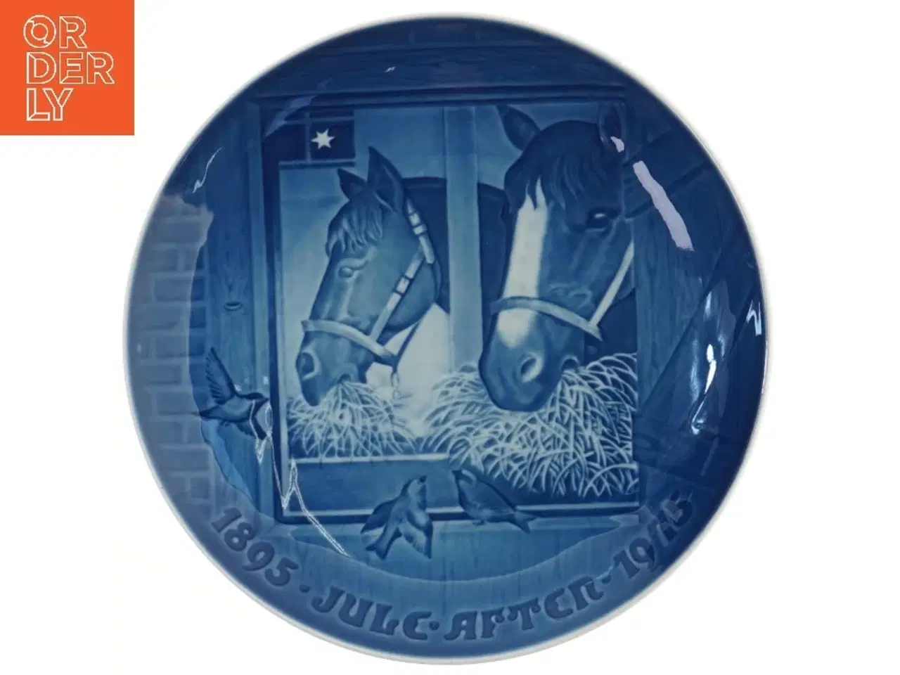 Billede 1 - Juleplatte med hestemotiv fra B&G (str. Ø 23 cm)