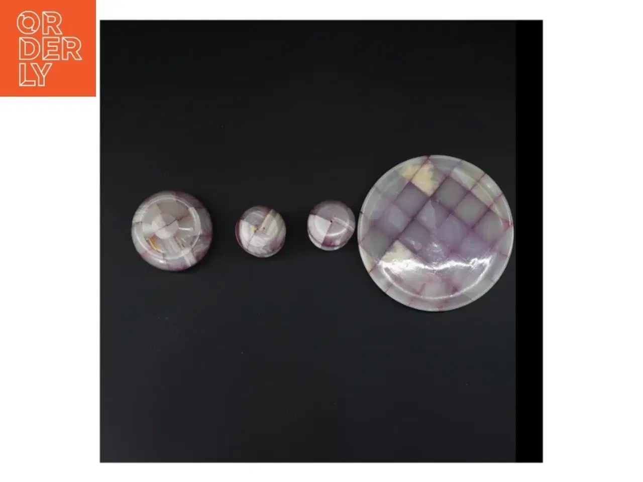 Billede 2 - Marmor Onyx Sten Serverings sæt