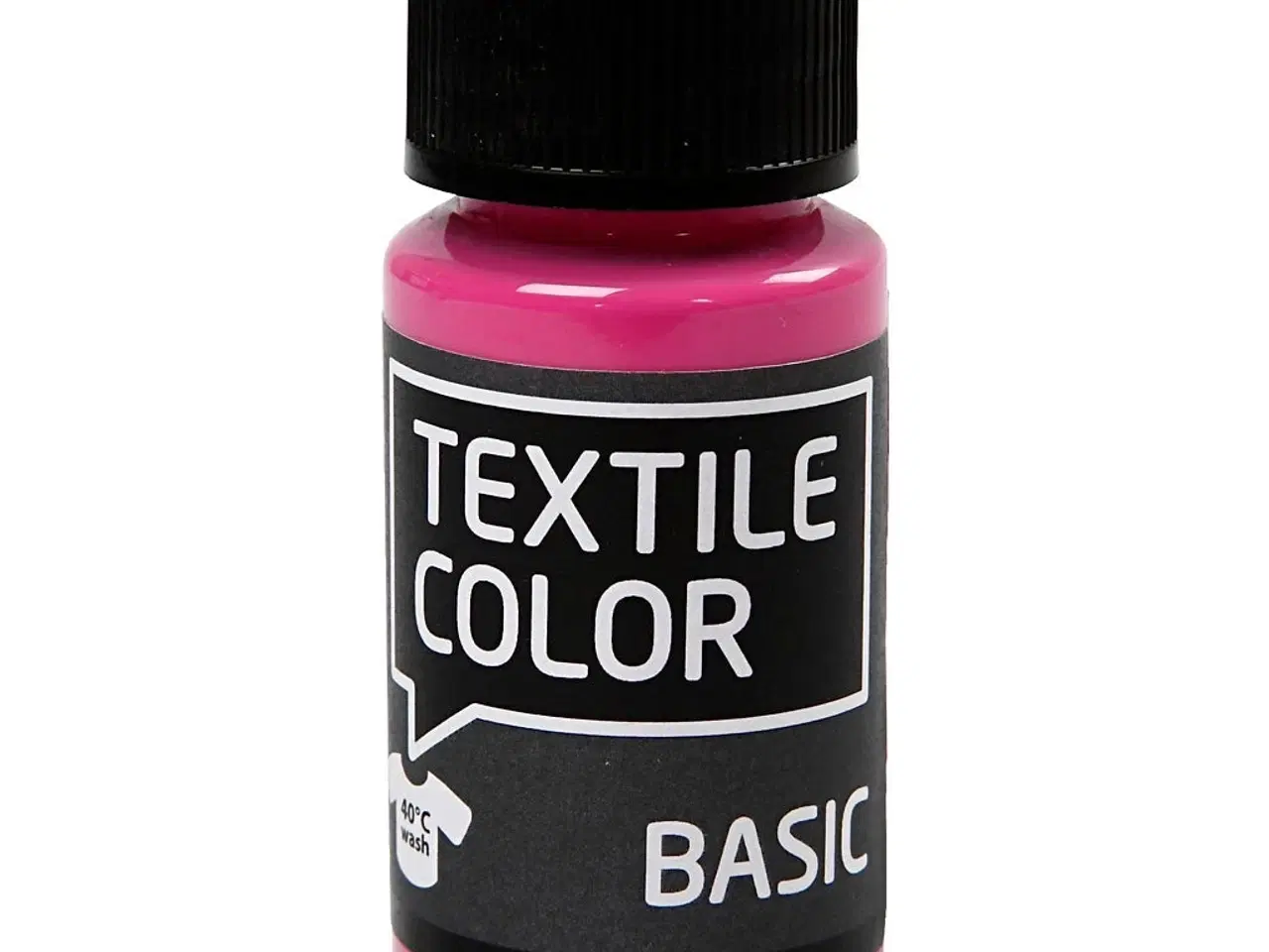 Billede 1 - Semidækkende tekstilmaling, pink 50ml