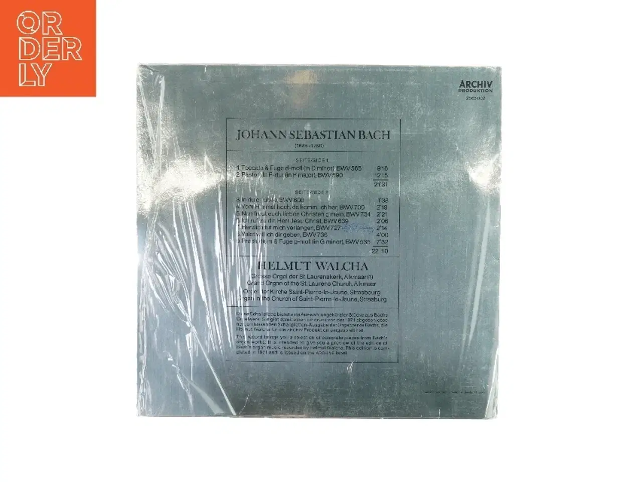 Billede 2 - HI-FI Orgel - Bach - Walcha (LP)