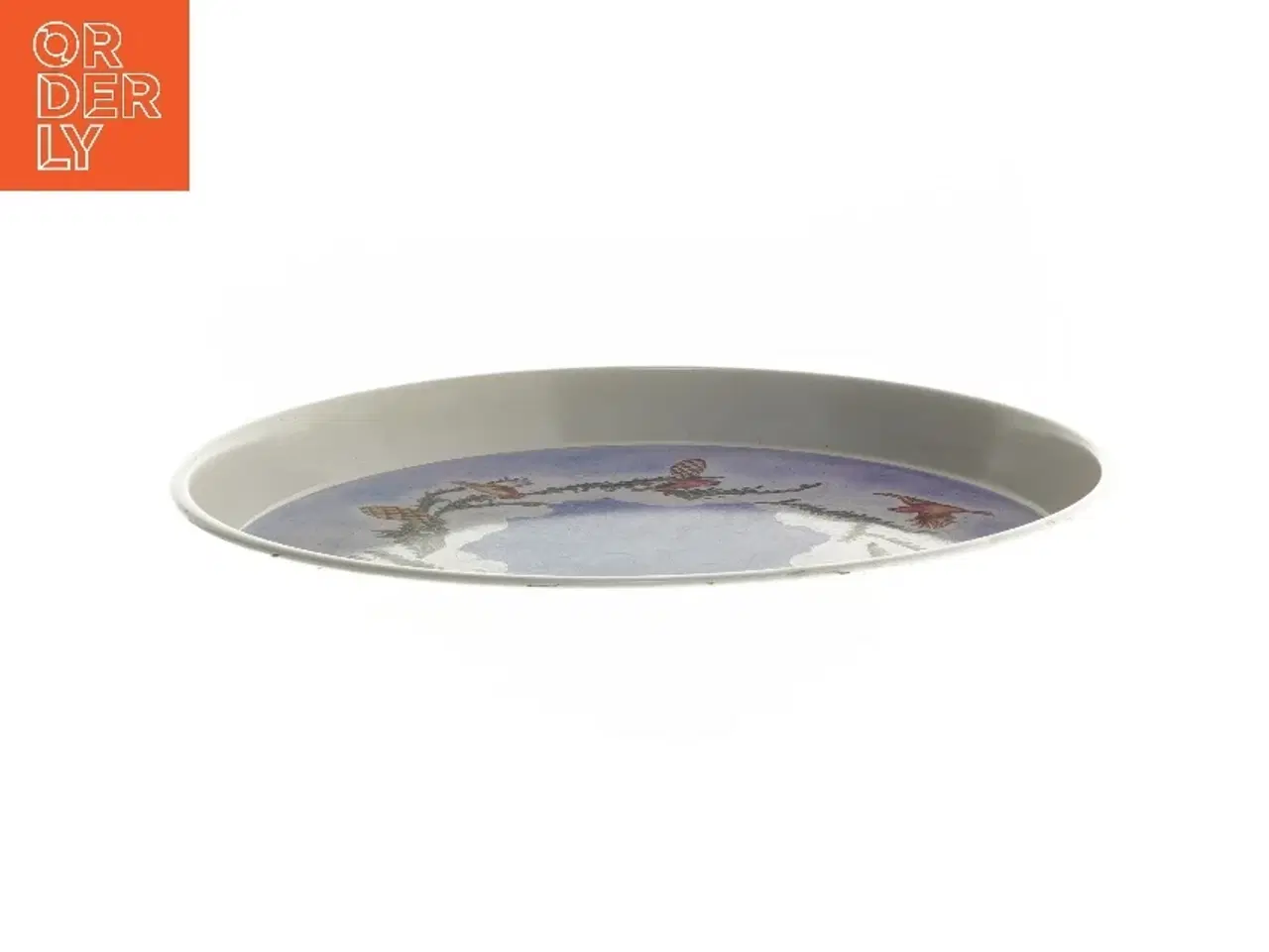 Billede 2 - Dekorativt fad med fuglemotiv fra Kokken (str. Ø 30 cm)