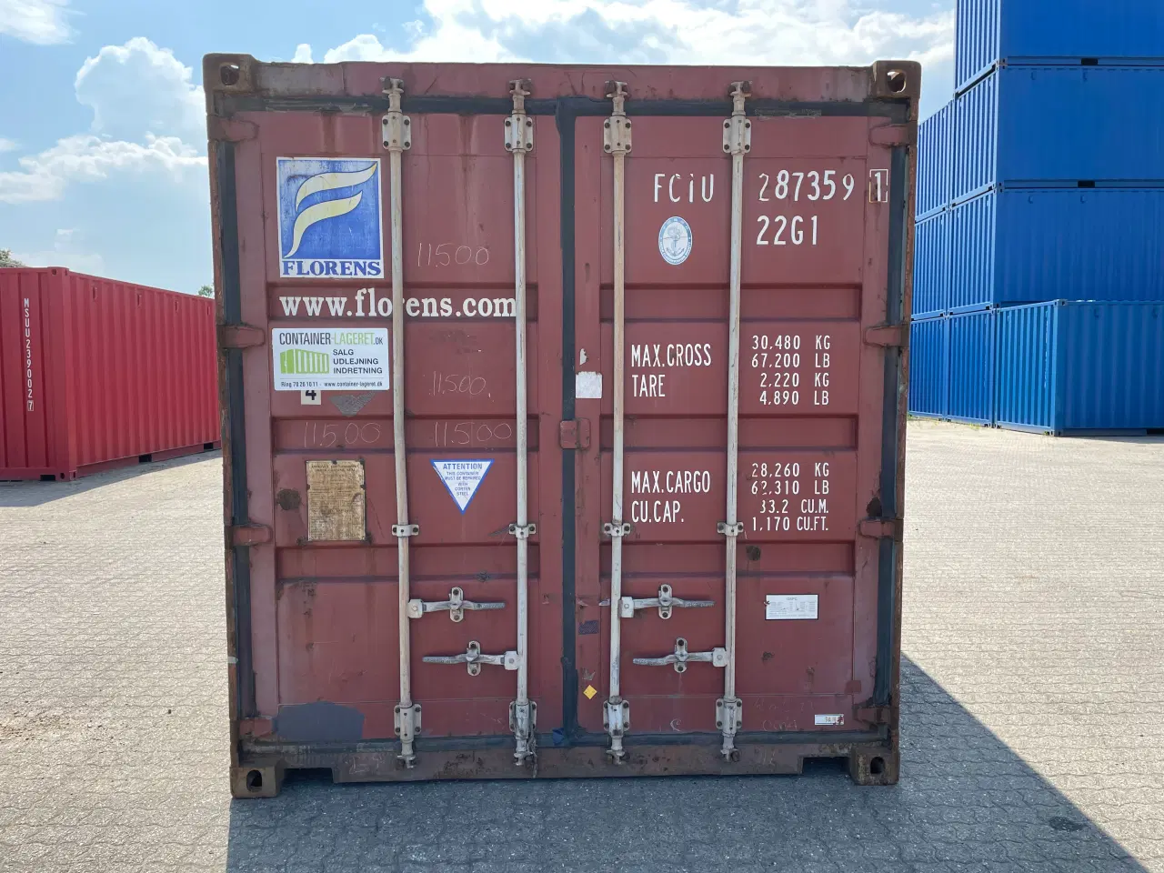 Billede 1 - 20 fods Container- ID: FCIU 287359-1
