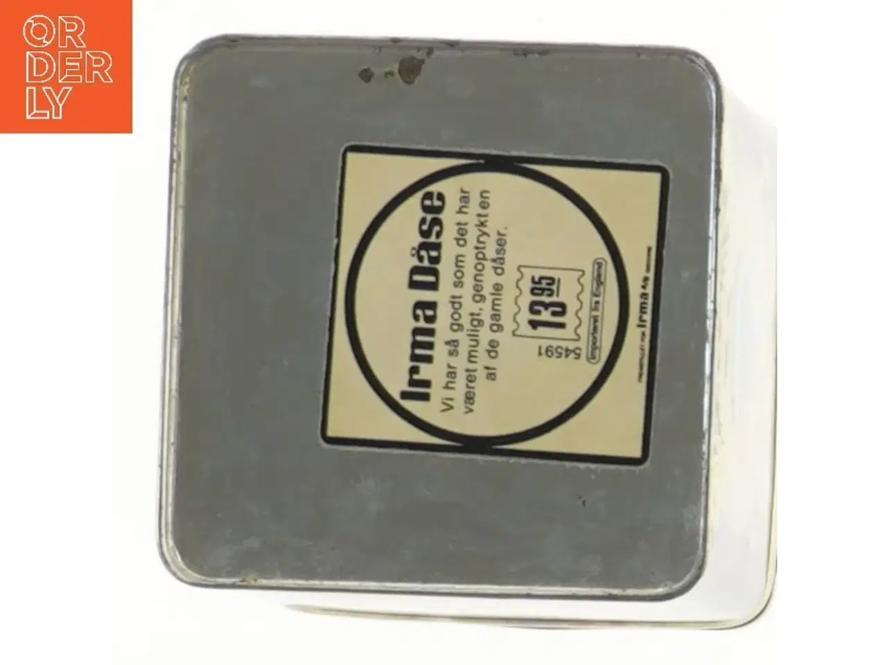 Billede 4 - Retro opbevaringsdåse fra Irma (str. 10,5x9,3x9,3 cm)