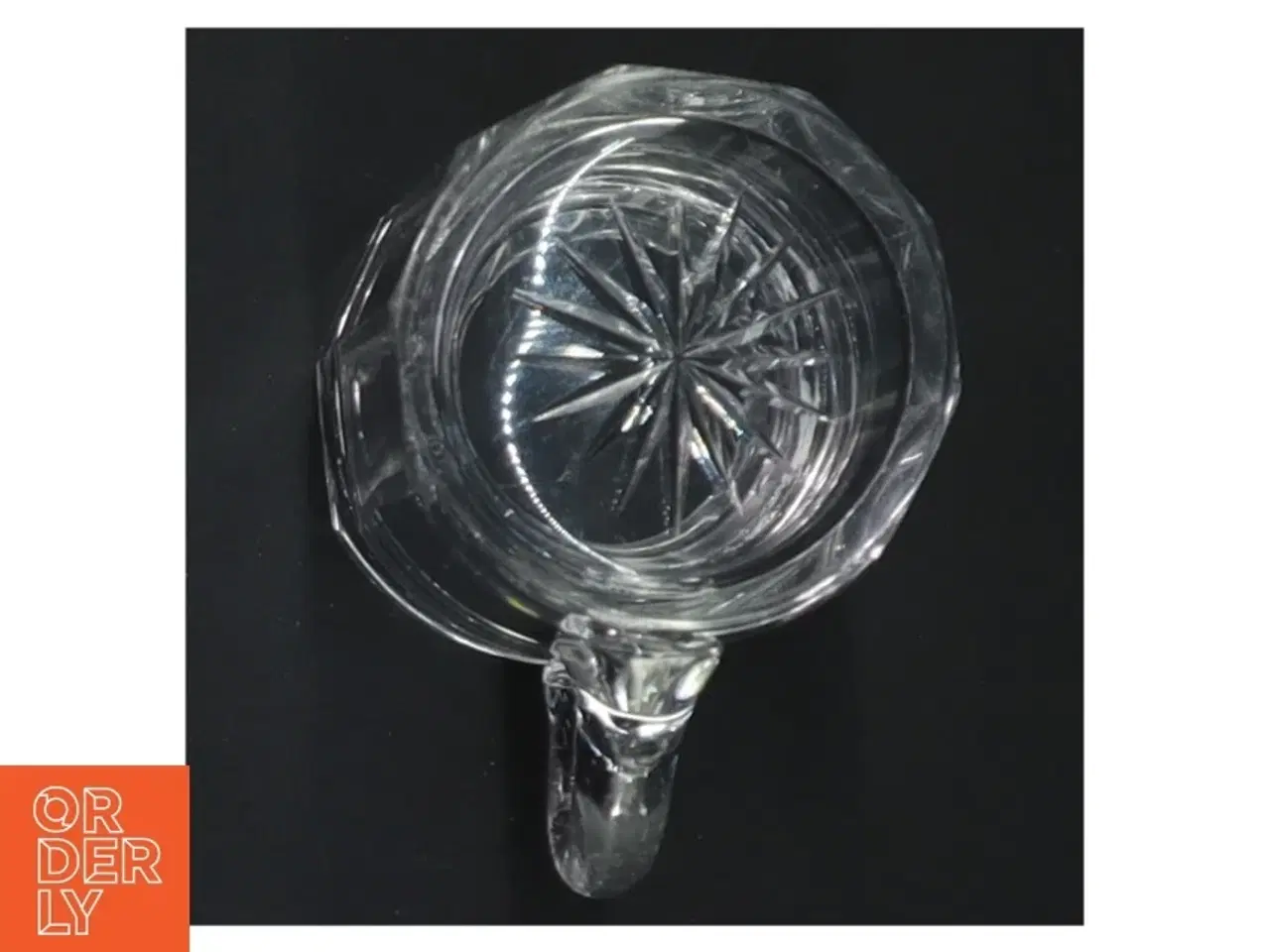 Billede 3 - Retro Glas sennepskrukke  med låg (str. 8 cm)
