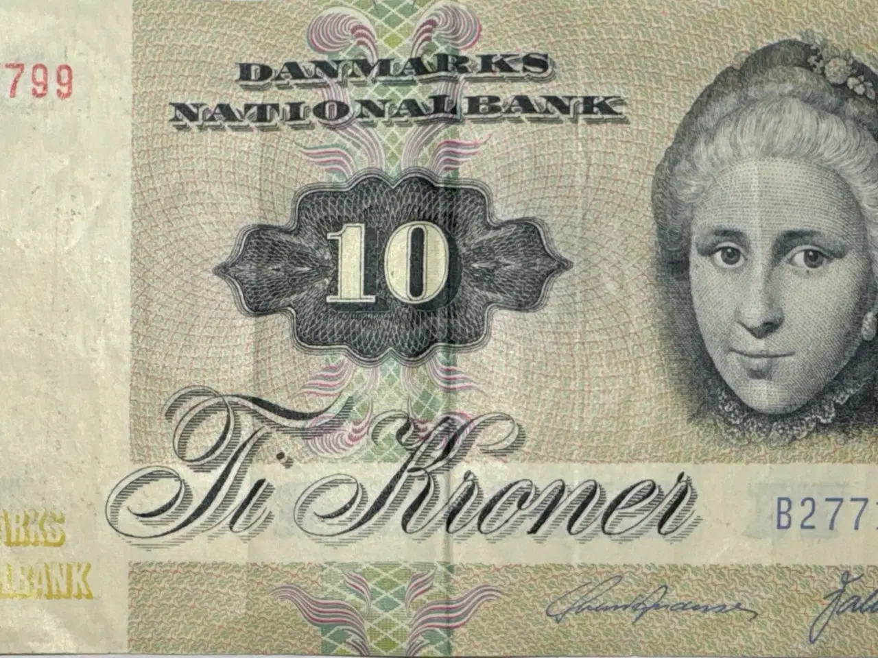 Billede 1 - 10 krone, 1977, Edderfugl, B2, 1+