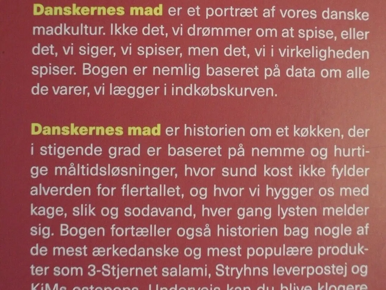 Billede 3 - danskernes mad , af anne glad, emne: mad og vin