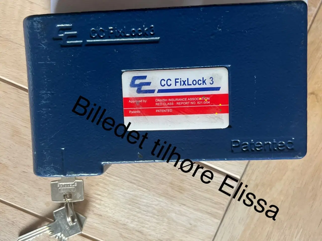 Billede 1 - Container lås med 3 nøgler 